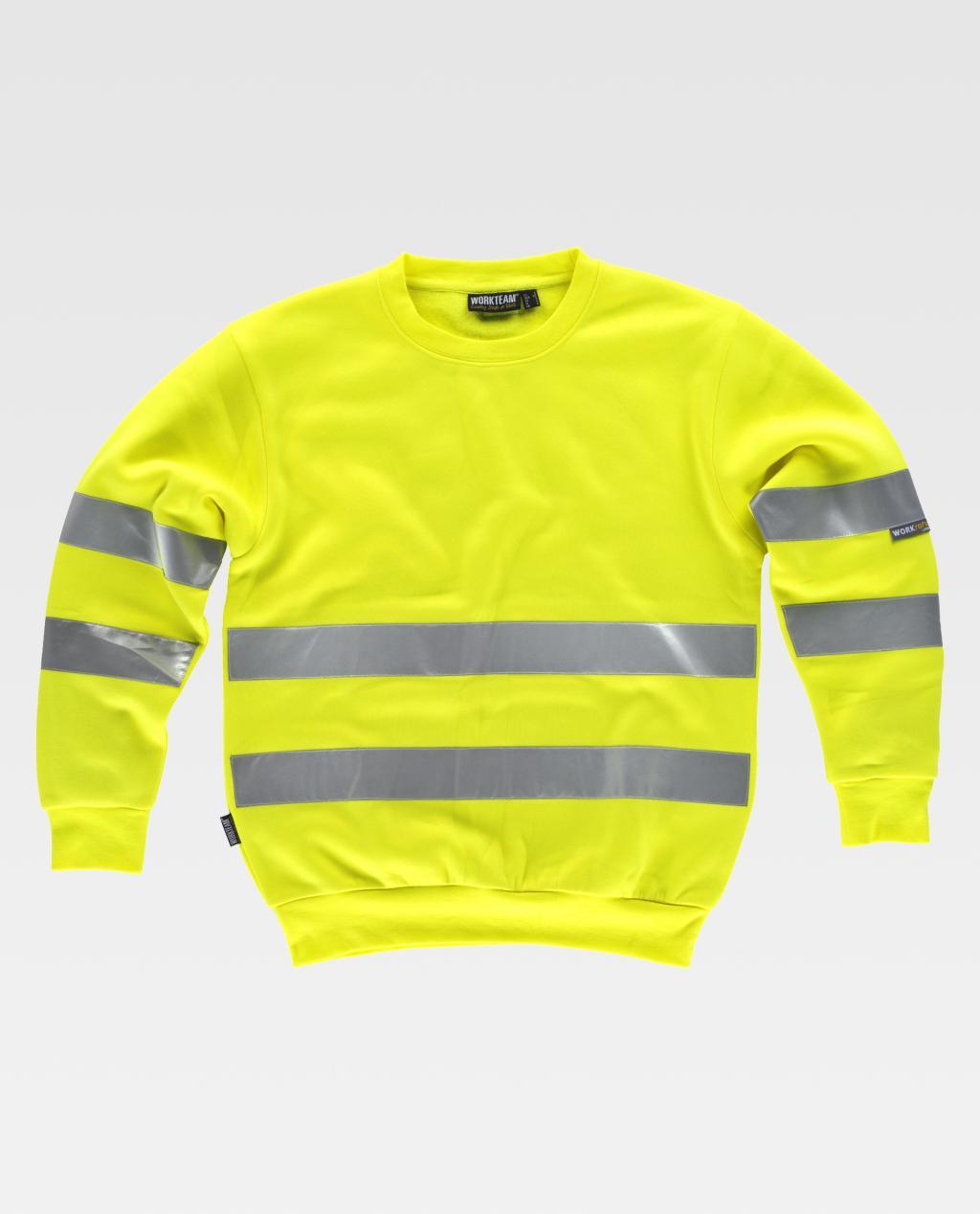 SUDADERA REFLECTANTE CUELLO REDONDO